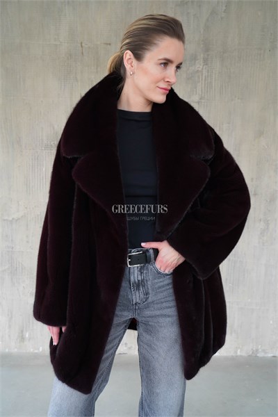 Норковый жакет формата oversize 280NKB
