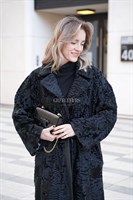Пальто из каракуля формата oversize - фото 5190