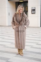 Норковое пальто формата oversize - фото 5413