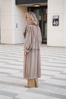 Норковое пальто формата oversize - фото 5414