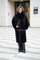 Норковое пальто в стиле известного бренда MaxMara - фото 5639