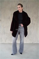 Норковый жакет формата oversize 280NKB - фото 5926