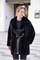 Норковый жакет Blackglama формата oversize c акцентными карманами OVER80BLK - фото 6113