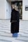 Норковое пальто Blackglama свободного кроя plus-size в длине макси K25BLK2